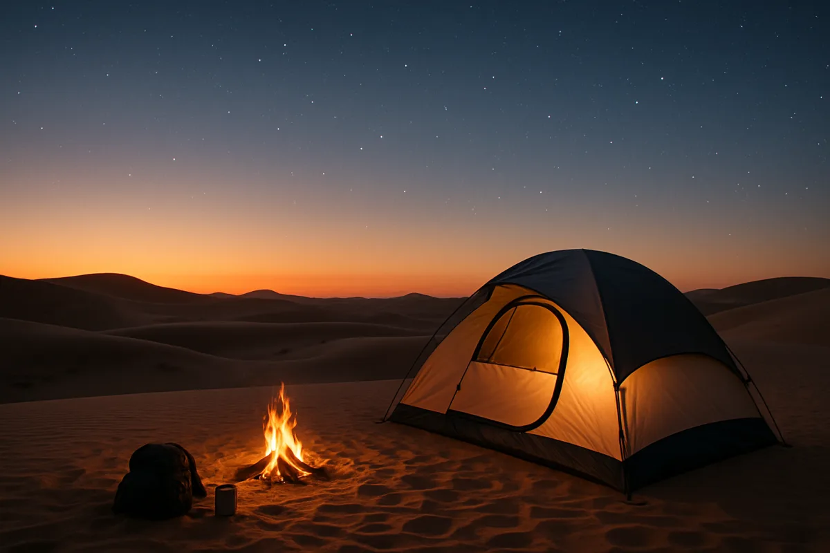 Campeggio nel deserto: le mete più affascinanti